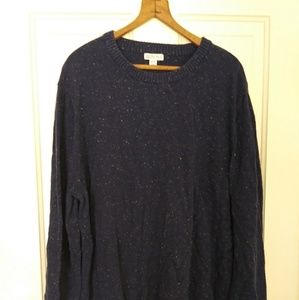 🐑Handsome Man Heathered Navy Sweater🐑